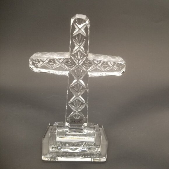 Towle Crystal Cross 24% Leaded Crystal Hand Cut Made in Poland 8.5" - Picture 6 of 8